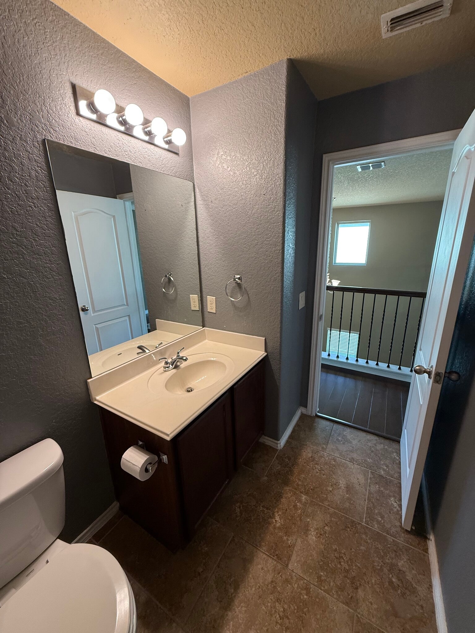 3rd Bathroom Upstairs with All Components of a Full bathroom including shower/tub. - 420 Slippery Rock