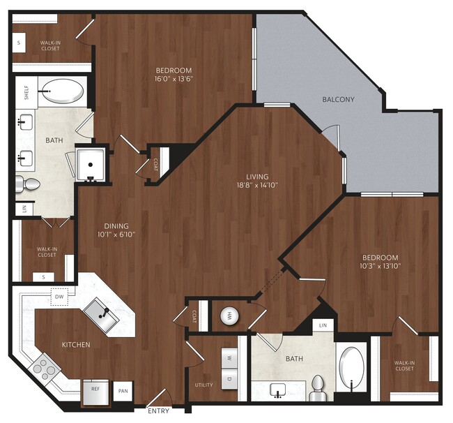 Floorplan - The Park at Katy Trail