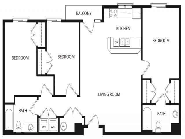 Floorplan - Bridges Apartment Homes