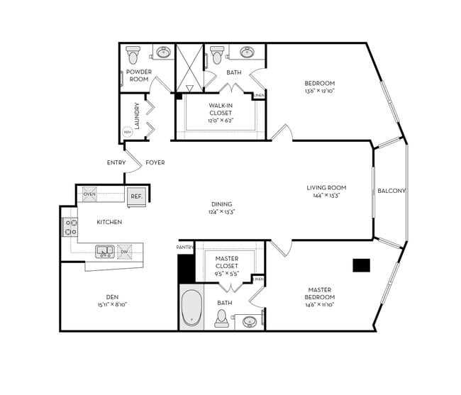 Floorplan - The Heights at Park Lane
