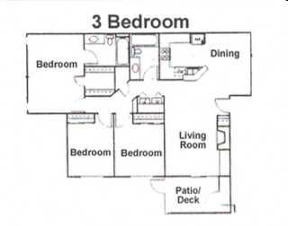 3BR/2BA - The Village at Wildcreek Apartments