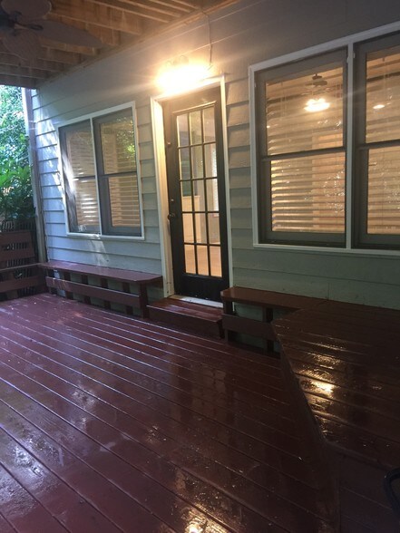 Apt. entry and deck - 7006 E Hills Way