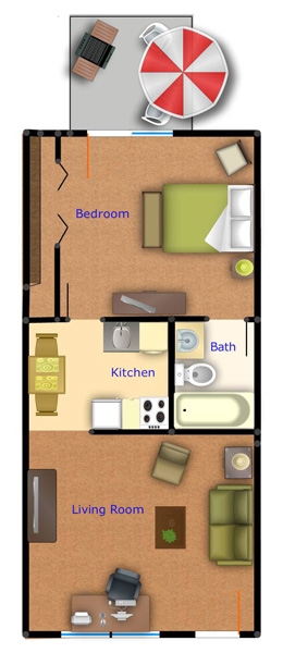 1BR/1BA - Evergreen Terrace