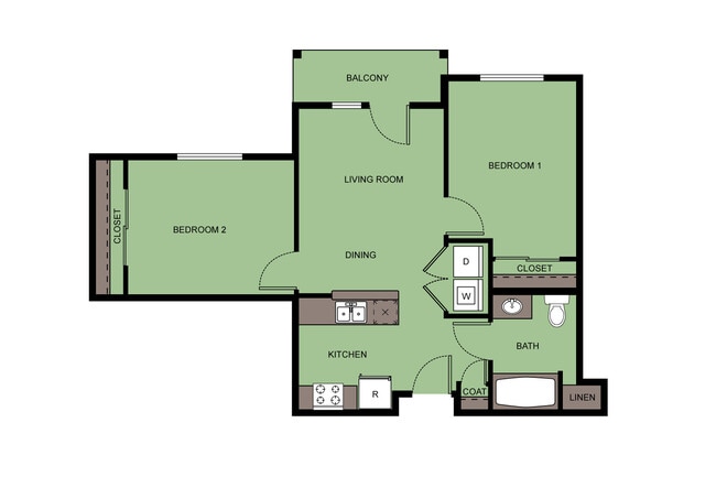 Floorplan - Estates at Hillside Gardens Affordable Senior Community