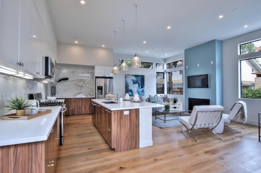kitchen and living room - 363 Beemer Ave