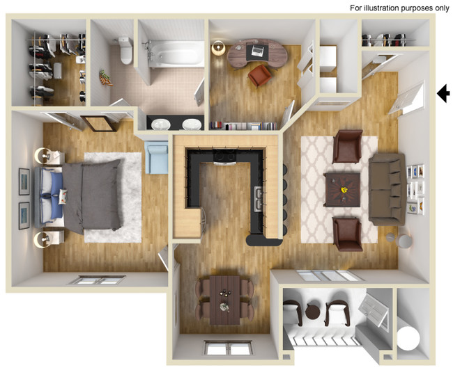 Floorplan - Mandalay Apartment Homes