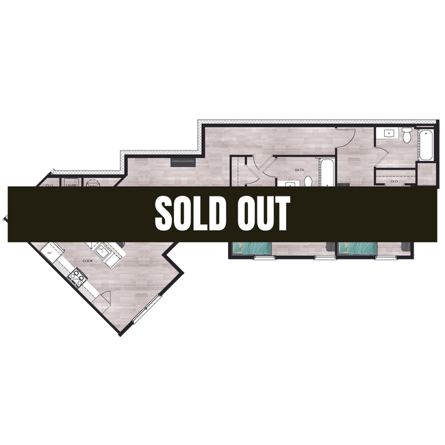 2BR/2BA - B5 Sold Out - Junction 49