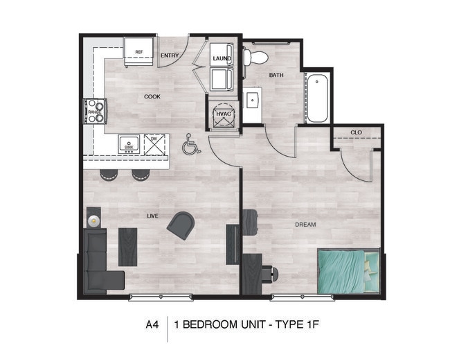 1BR/1BA - A3 - Junction 49