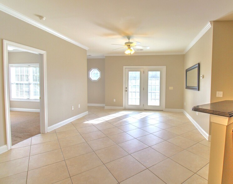 French doors to patio overlooking lake - 2077 Silvercrest Dr