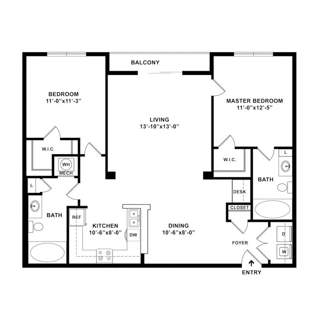 Floorplan - Ashley Square at SouthPark