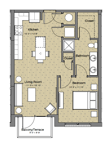 Floorplan - The Easley at UC