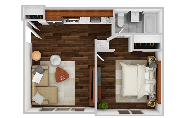 A1 Floorplan - Pacific Flatz
