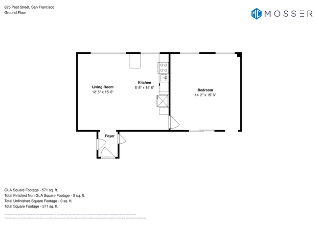 Floorplan - 825 Post St.