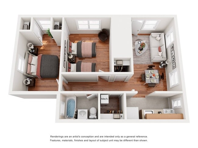 Floorplan - Essex Village & Marlyn Gardens Apartments