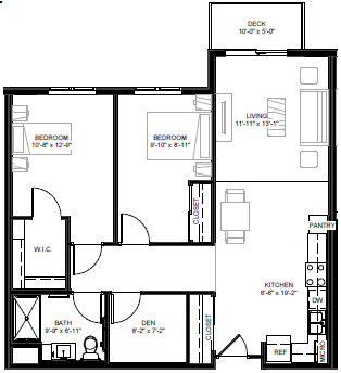 Floorplan - Eastside 1256