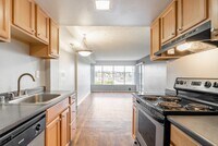 One-Bedroom Living Room - Luxe at Meridian