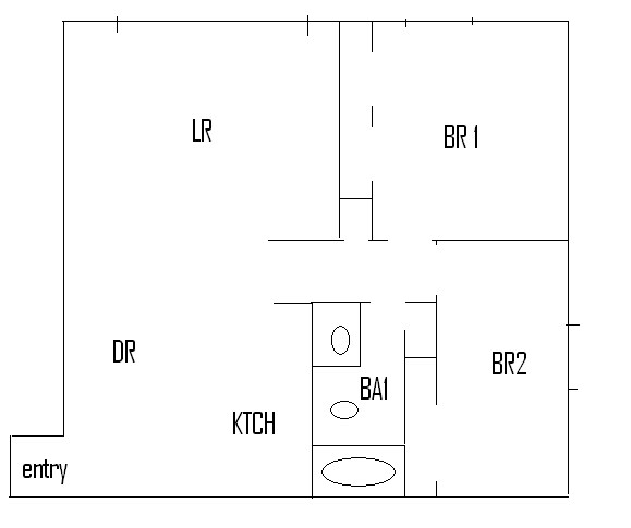 2BR/1BA - Ridgedale Square Apartments