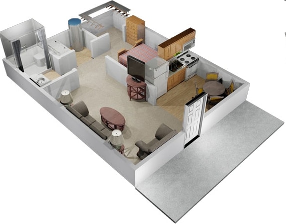 1BR/1BA - Arcadia Pointe