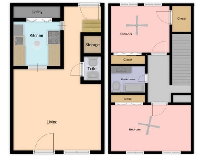 Floorplan - Dana Townhomes