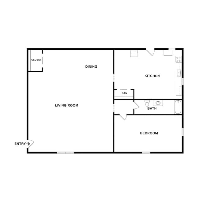 Floorplan - Park Cherokee Apartments