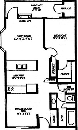 1BR/1BA - Riverine Condominiums