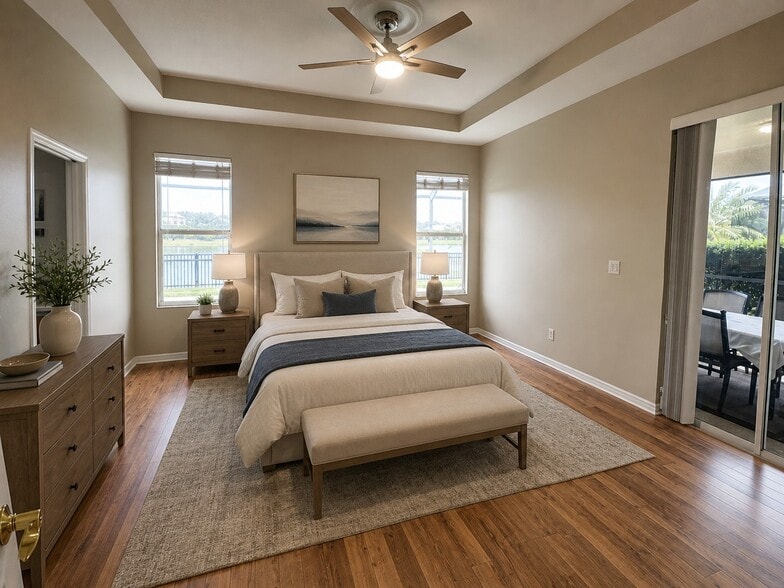 Virtually-staged Primary Bedroom - 12426 23rd St E
