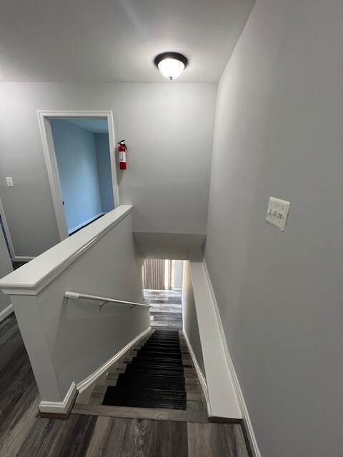 stair to lower level - 4801 Waltonshire Cir