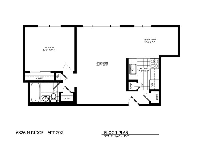 1BR/1BA - Ridge Court Apartments