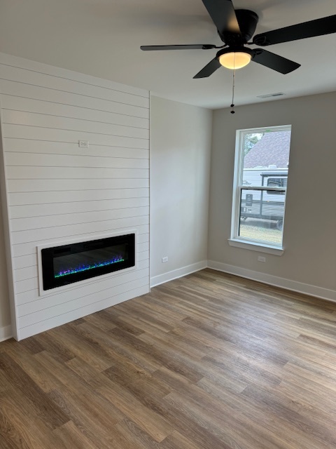 Living Room - Electric Fireplace - 12 W 4th St