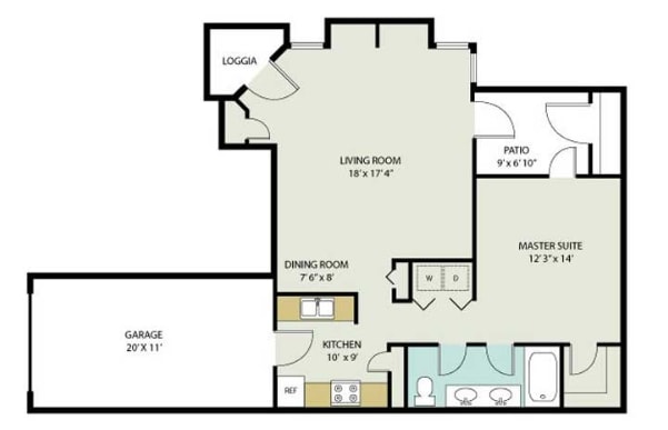 Floorplan - Inverness Apartments
