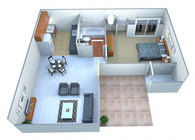 Floorplan - Las Villas De Kino Apartments