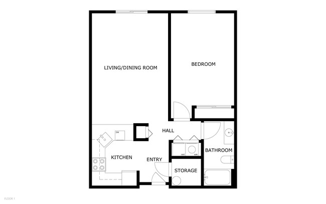 Floorplan - Brentwood Apartments