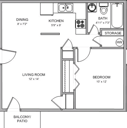1BR/1BA - Callaway Villa