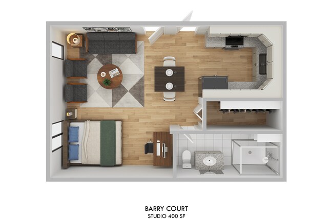 Floorplan - Barry Court - 722 W Barry Ave