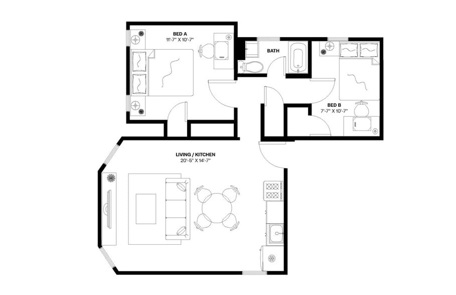 Building Photo - Room in Shared 2 bed/1 bath home