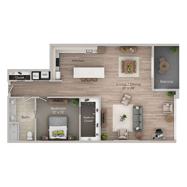 Floorplan - Madison Place Apartments