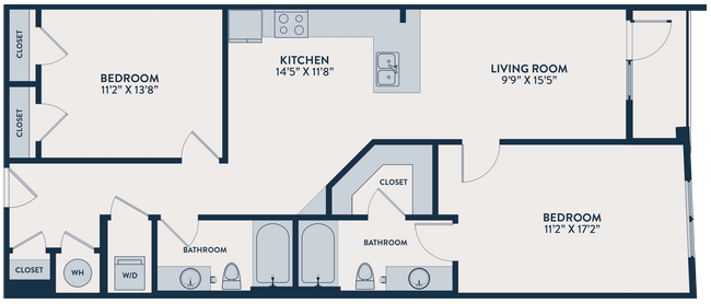 B5-Two Bedroom Two Bath - Infinity Midtown