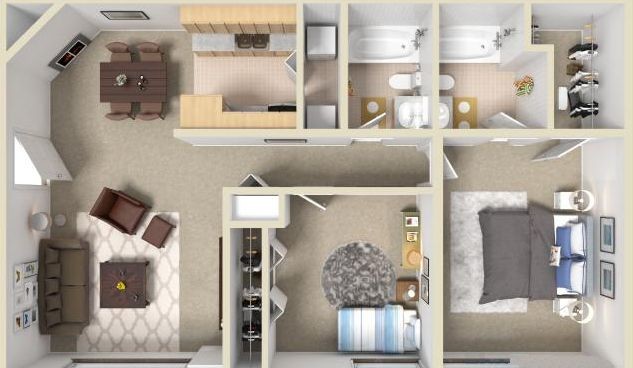 Floorplan - Ashton Lake Apartments