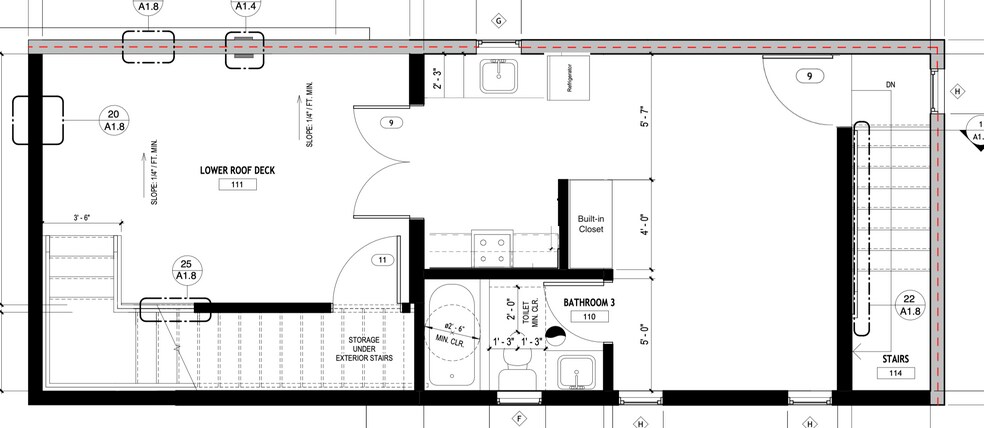 Studio Floorplan - 2430 E 7th St
