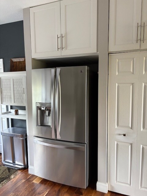 French door refrigerator with extra deep storage cabinets above - 574 Ryans Woods Ln