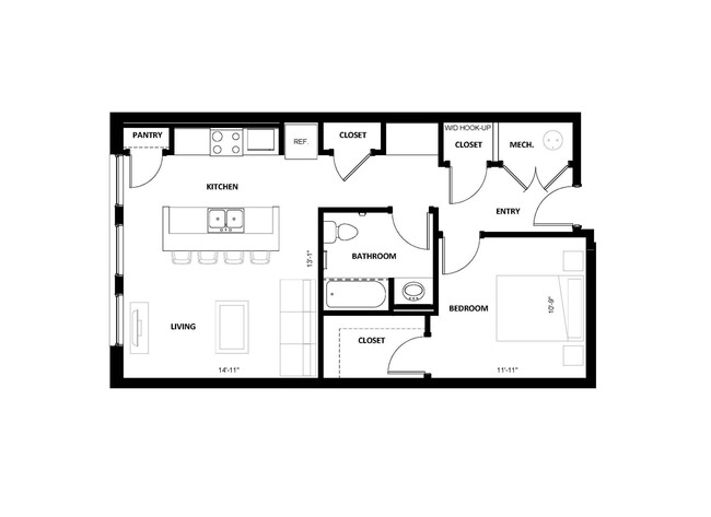 Floorplan - Illinois Street Senior Apartments