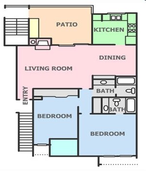 2BR/2BA - Brookhaven