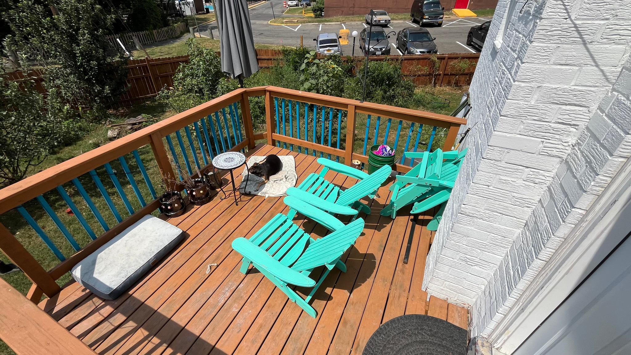 The deck, dog not included - 127 S Jordan St