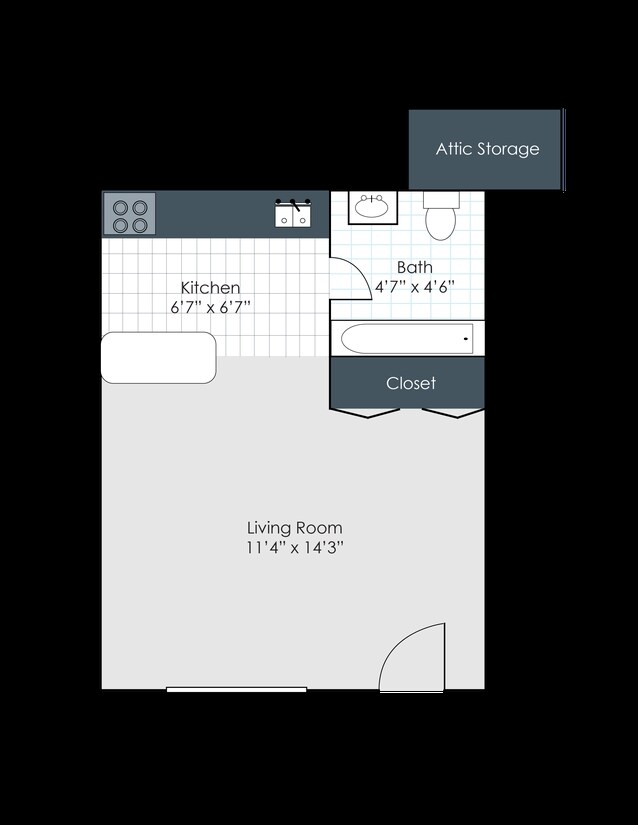 Studio - Lindendale Apts