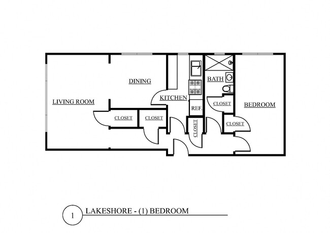 Floorplan - Lakeshore Apartments