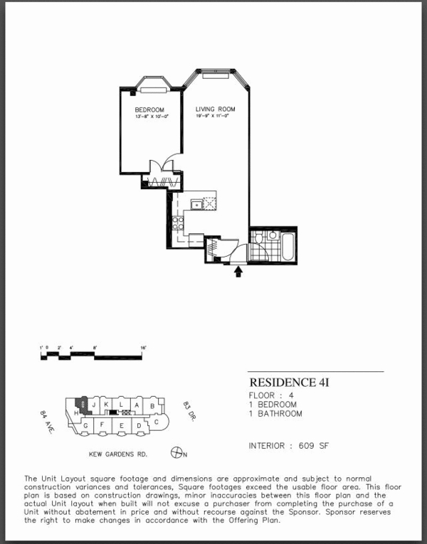 1BR/1BA - Classic at Kew Gardens