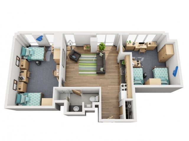 2x1 A - Student | The Flats East West