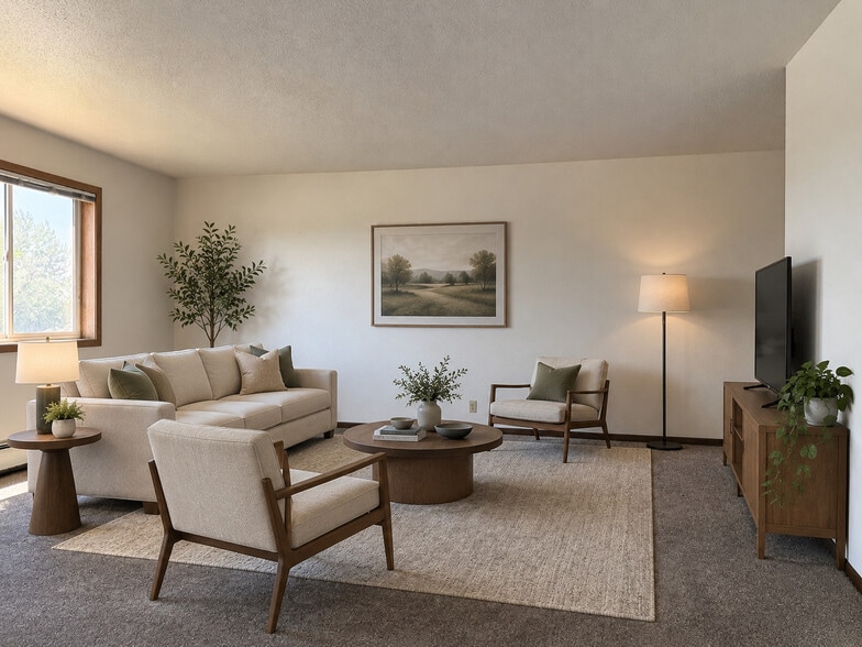Living Room - Meadowlark Apartments