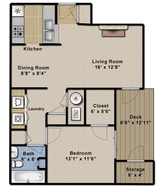 Floorplan - Hillsborough Apartments