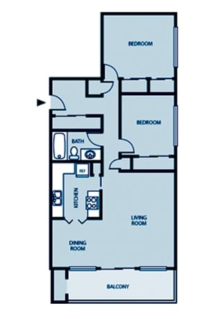 2BR/1BA - The Edge Apartments